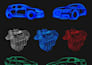 create clean car outline and custom line art